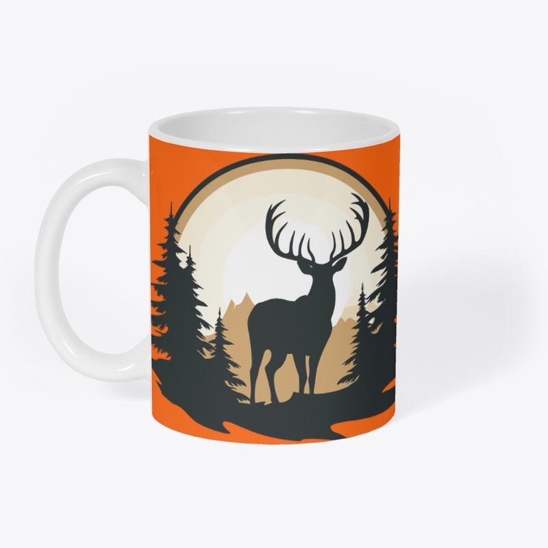 Deer in the forest style