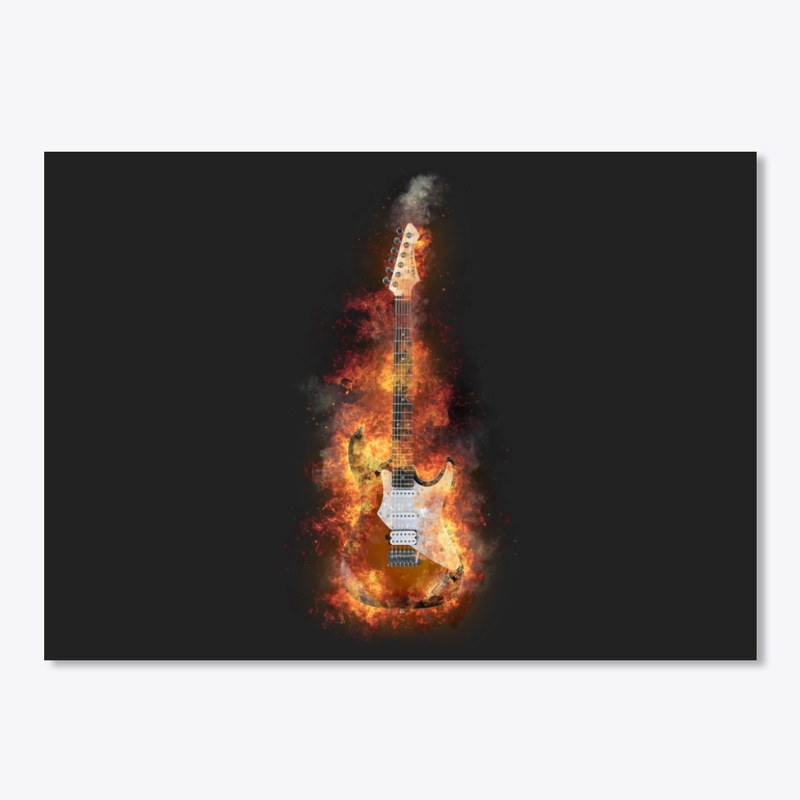 Flaming guitar 2