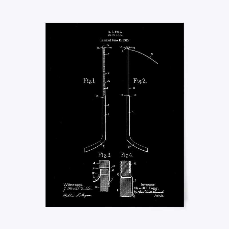 Hockey stick 1915 Dark Color.