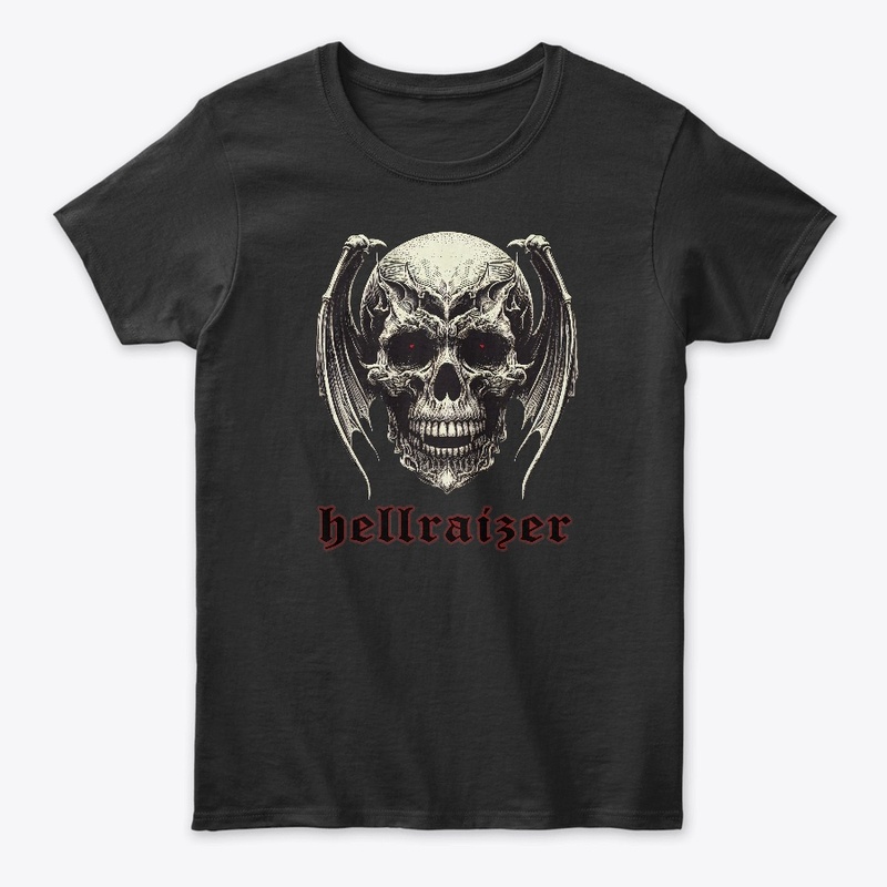 HellRaizer Winged Vampire Skull