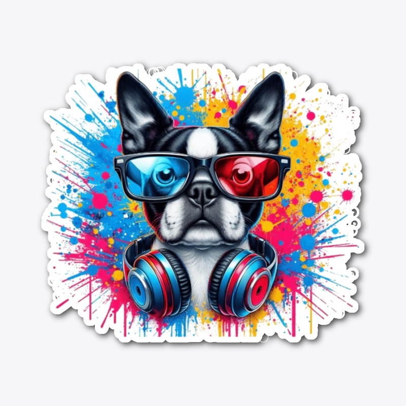 3D Boston Terrier 5