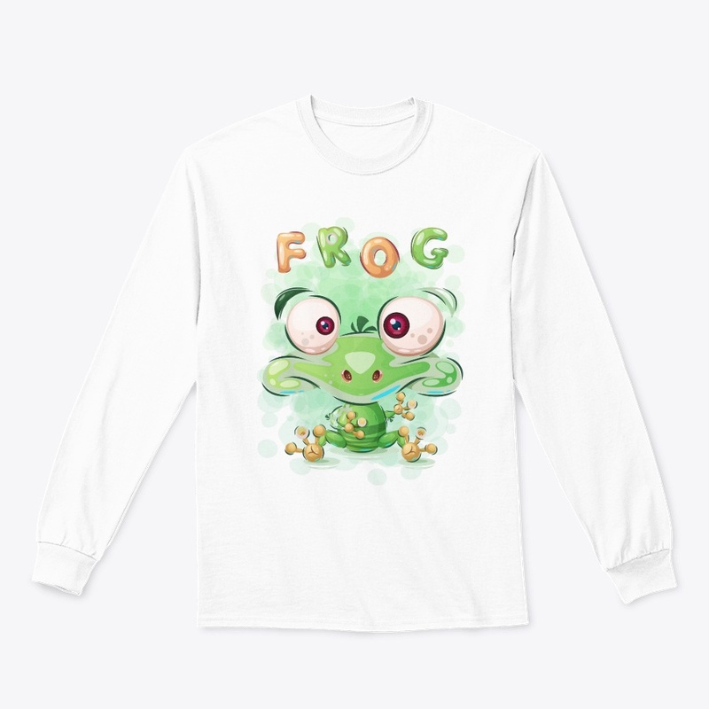 Green Frog T-Shirt Print