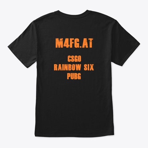 M4 Fg Clan Merch Black áo T-Shirt Back
