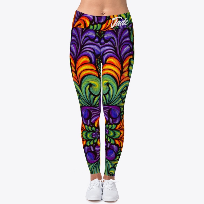 Tropical Flowers Leggings by Jade