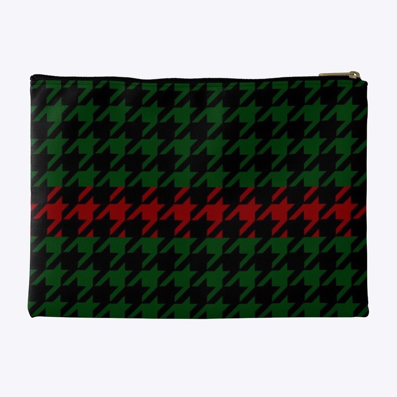 Houndstooth Green and Red