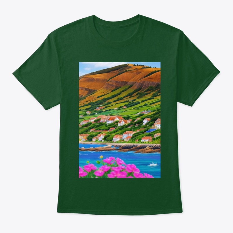 Beautiful village print