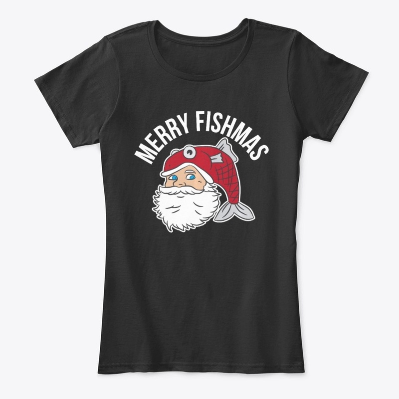 Merry Fishmas Fishing Christmas T-Shirt