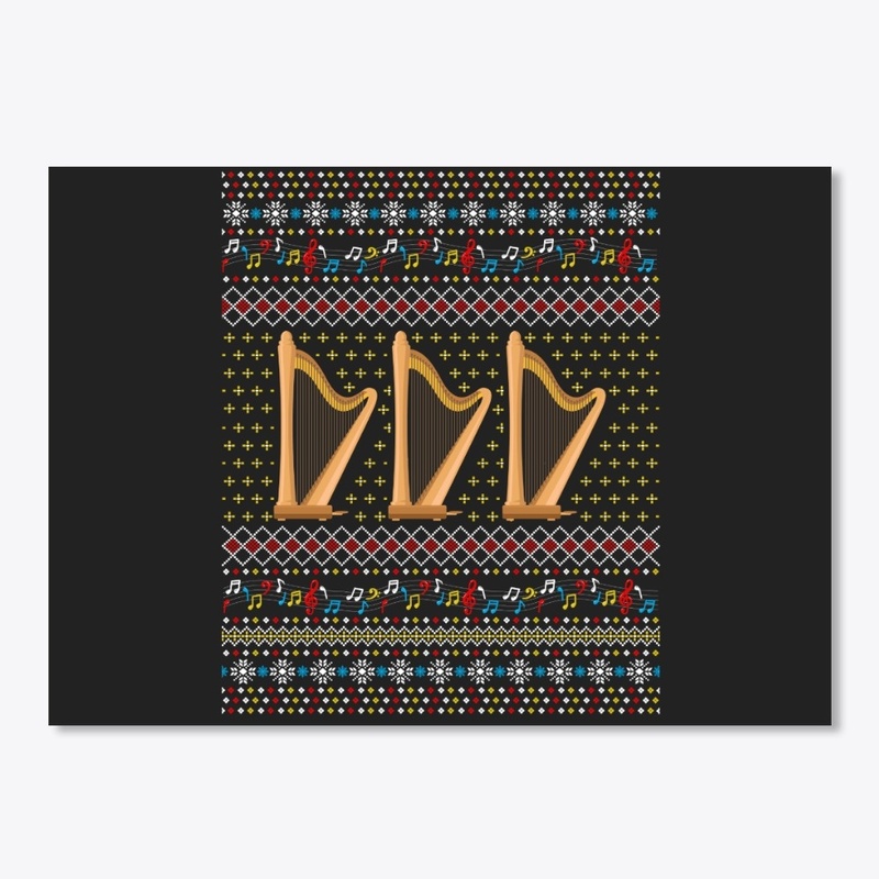 Ugly Harp Christmas Sweater 2020 Harpist
