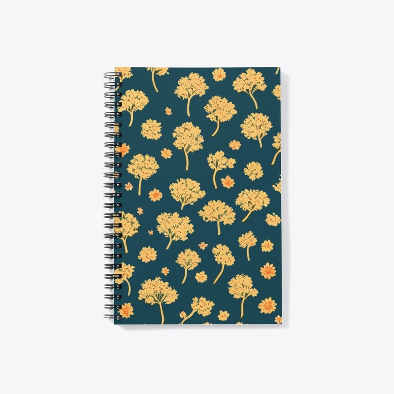 Flowers and Treesbright Patten Design