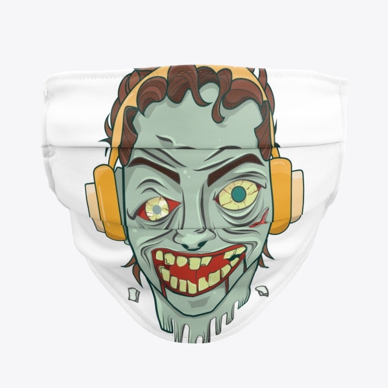 Music zombie head