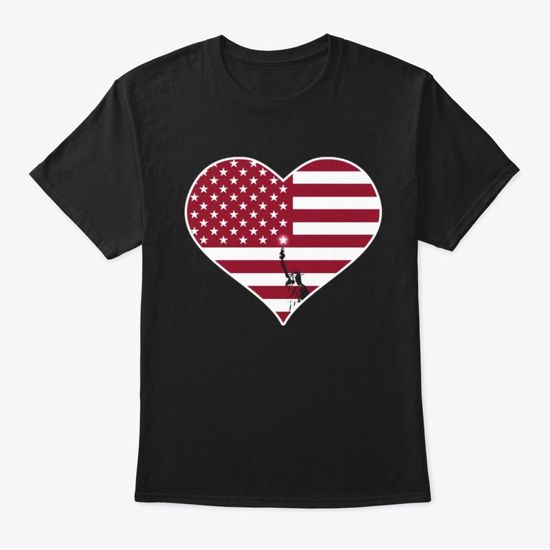 Statue of Liberty US Flag T-Shirt