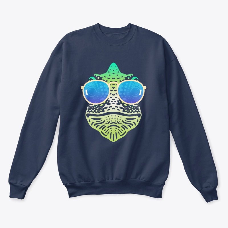 Cute Chameleon in Sunglasses (clr+sg09)