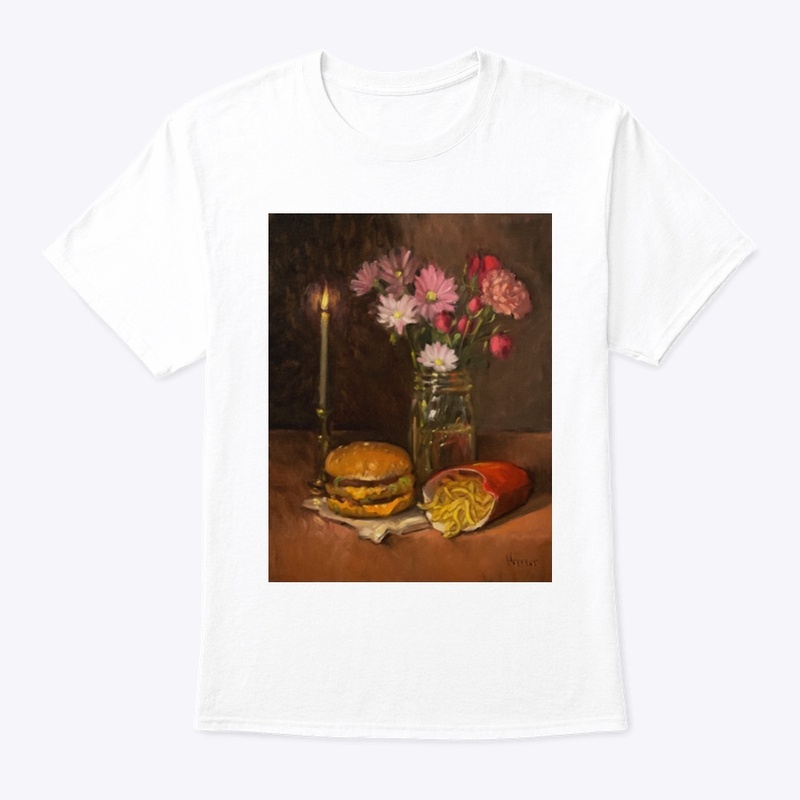 Burger and Candle