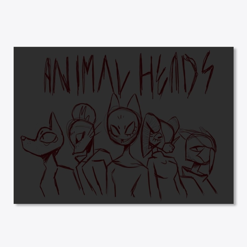 ANIMAL HEADS Rough Sketch