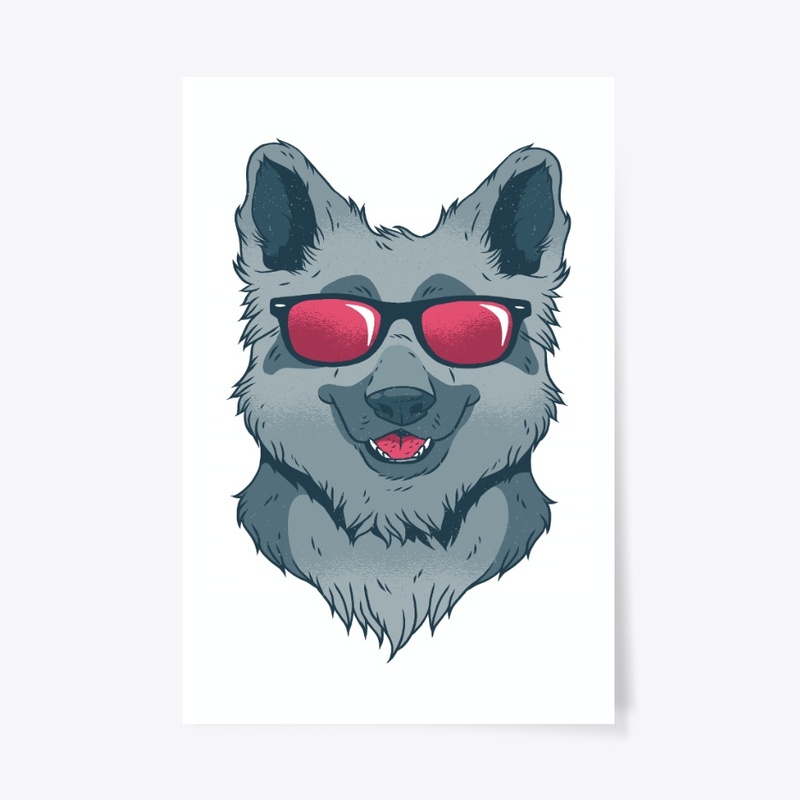 Cute German Shepherd Face For GSD Lover