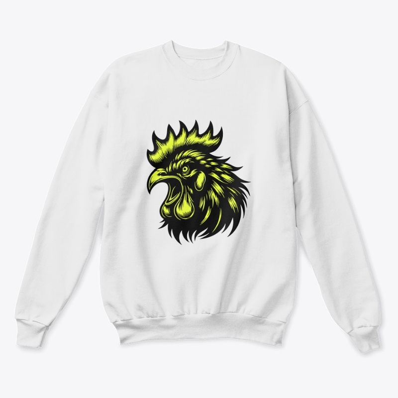 Striking Angry Chicken Graphic