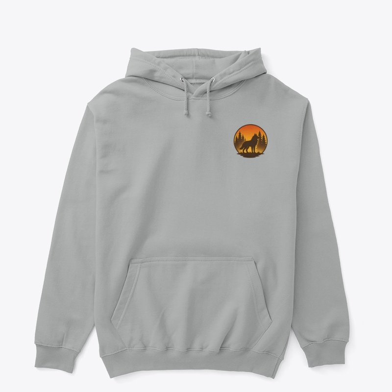 Sunset Wolf Silhouette T-Shirt