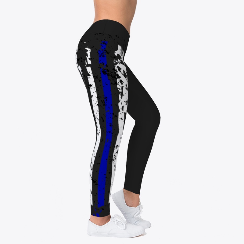Thin Blue Line Flag Leggings