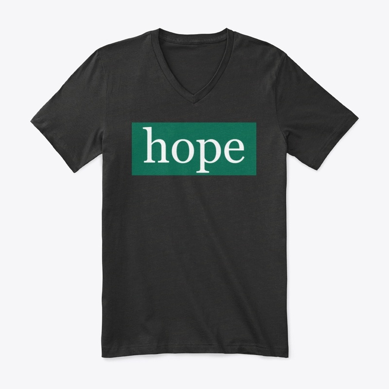 Hope Written in White on Green
