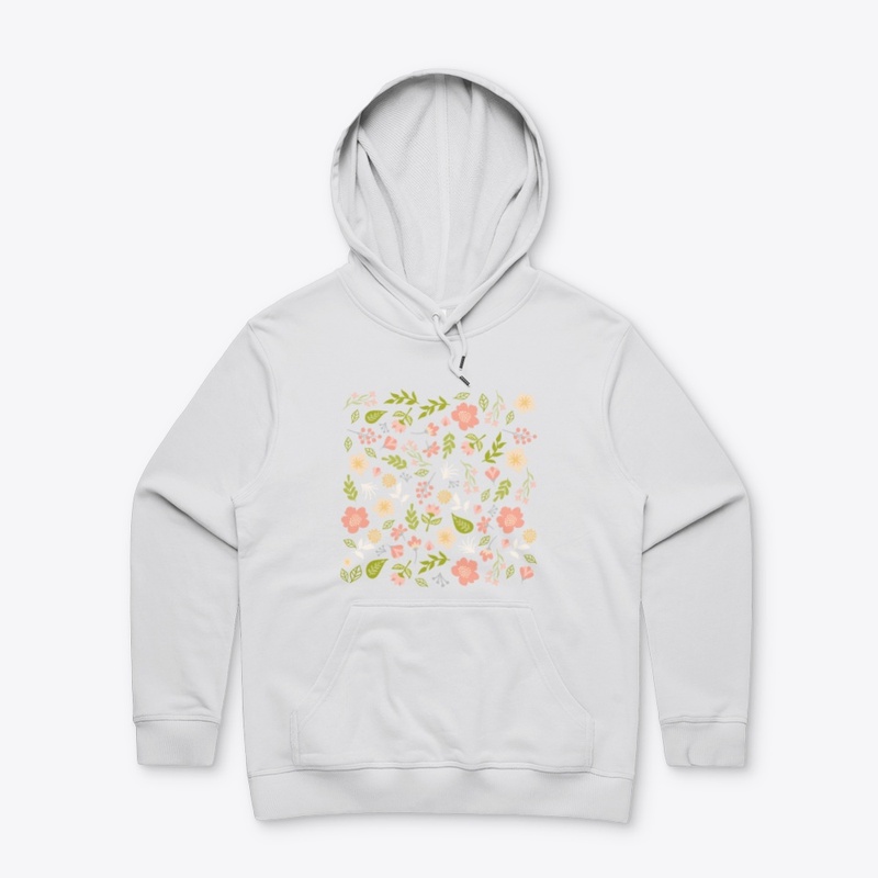 Spring grass and flowers