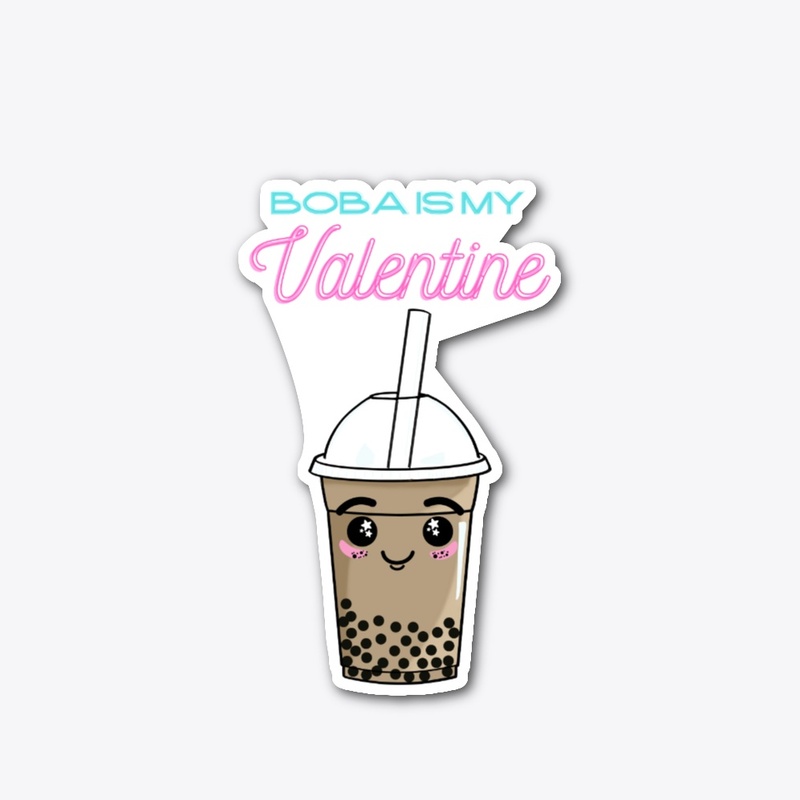 Valentine's Day Boba Unisex Kawaii