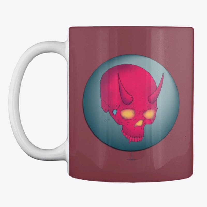 Mercury Gazing Maroon Mug