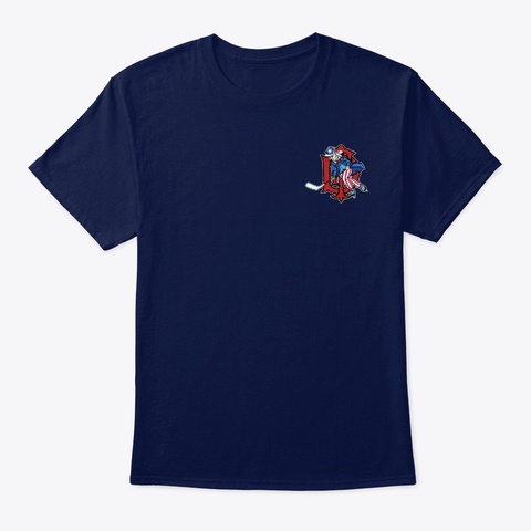 Crew Neck T Shirt Navy T-Shirt Front
