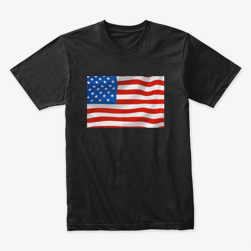Beautiful American Flag Tee Tshirt