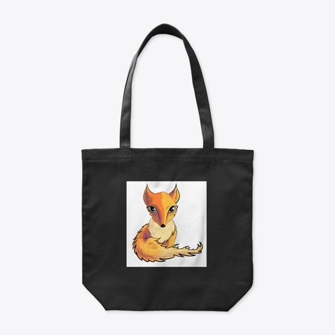 Fox Cutie Black T-Shirt Front