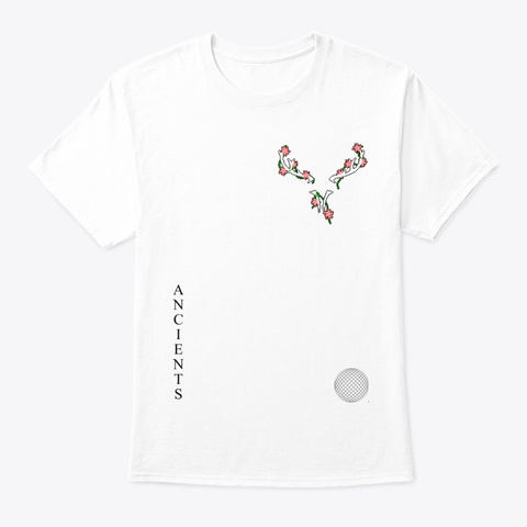 Ancients Pixel White áo T-Shirt Front