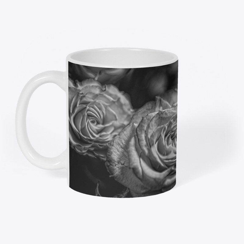 Black and White Tea Roses