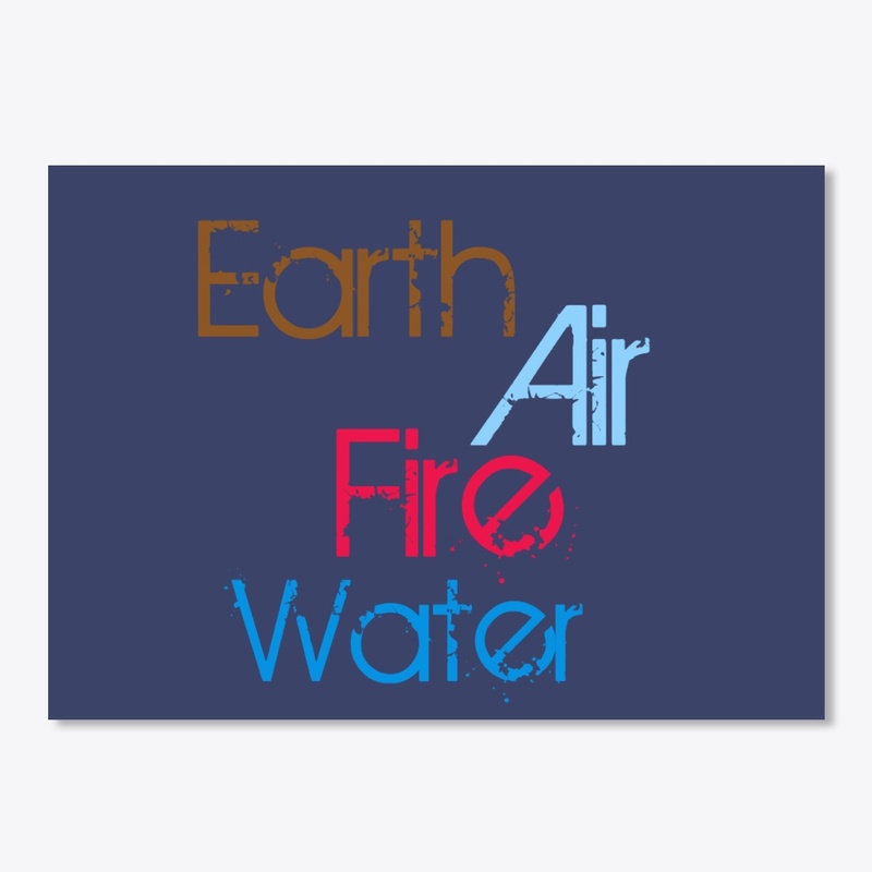 Earth Air Fire Water Sticker
