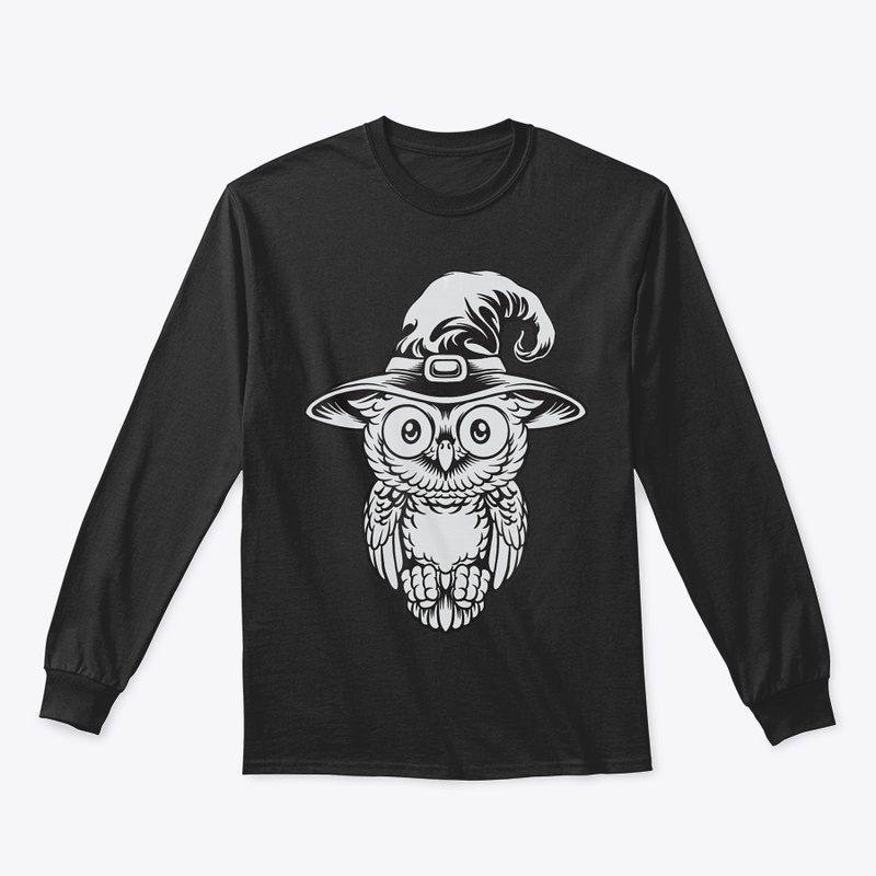 Halloween Owl In Witch Hat T Shirt