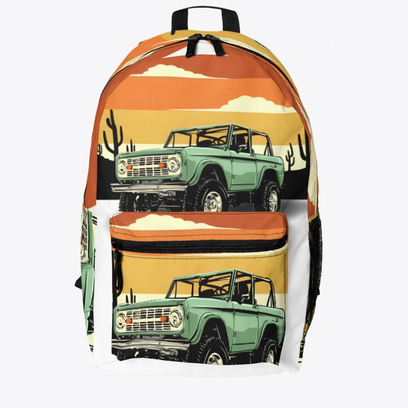 Adventure Car and Scenery Print