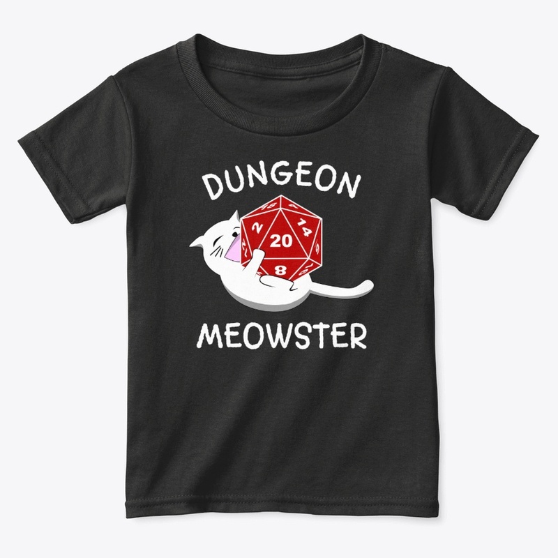 Dungeon Meowster Cat D20 RPG Gamer