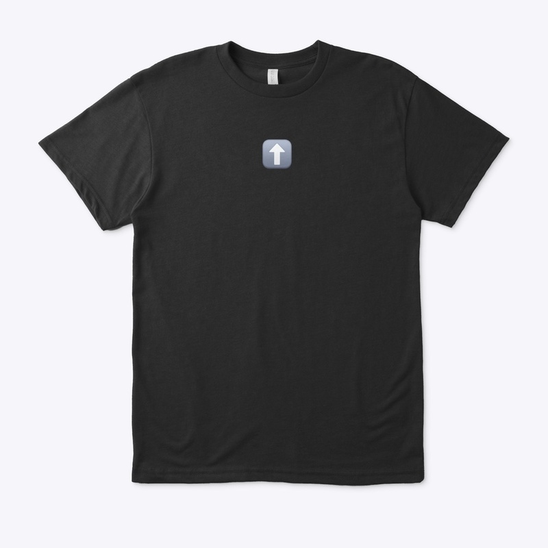 Up arrow (top) T-shirt 