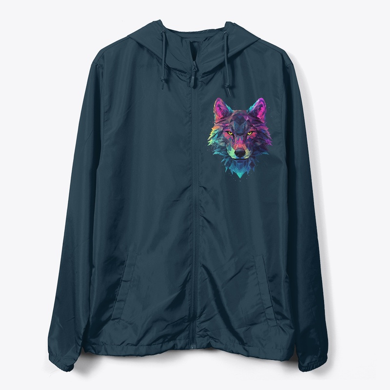 Geometric 3D Low Poly Wolfhead