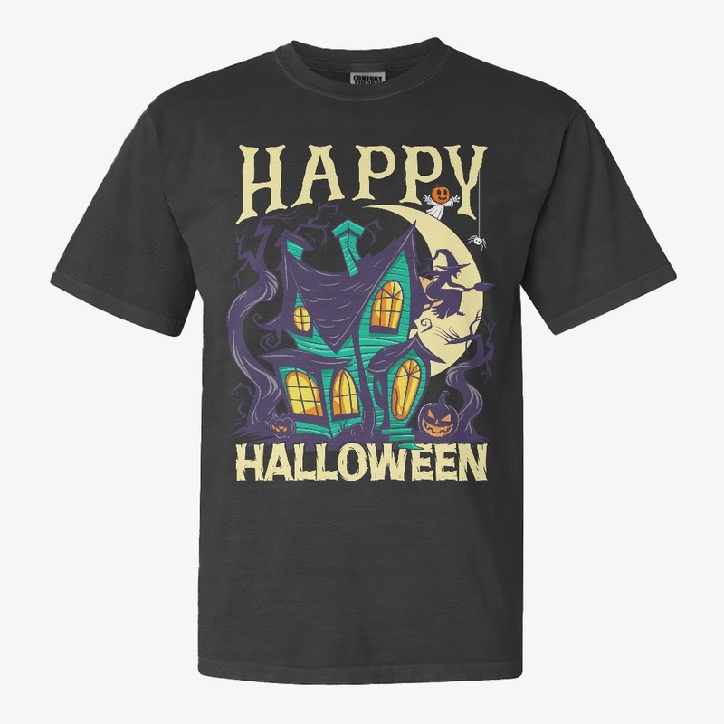 Haunted House Happy Halloween Shirt