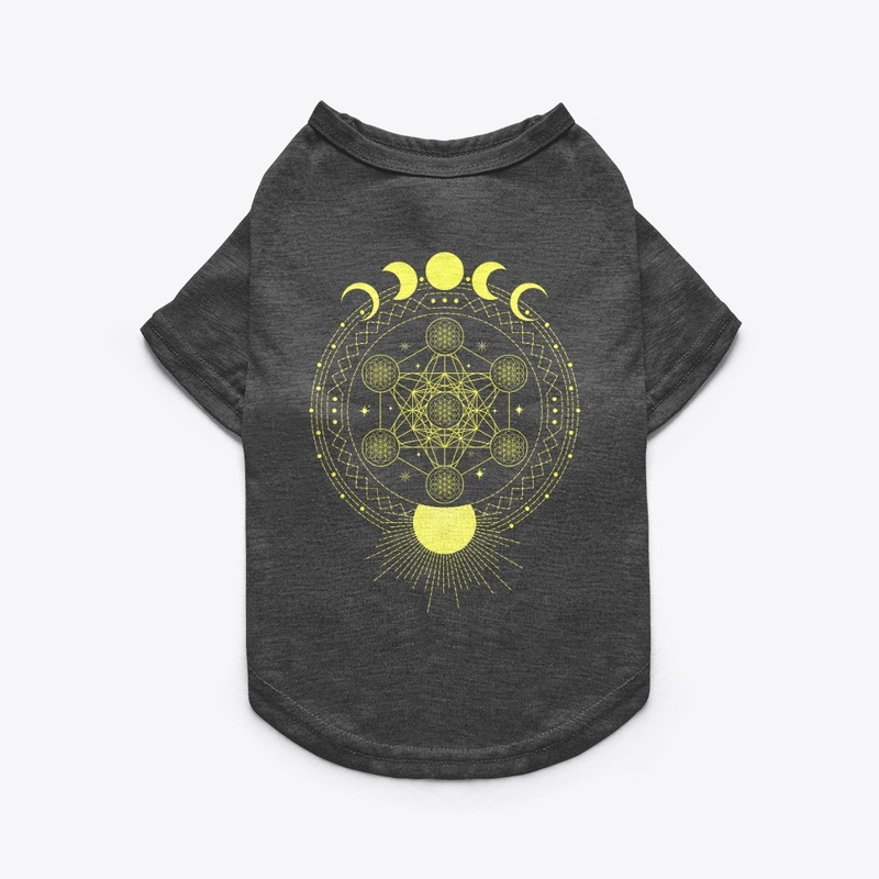 Sacred Geometry Sun & Moon Gift T-Shirt 