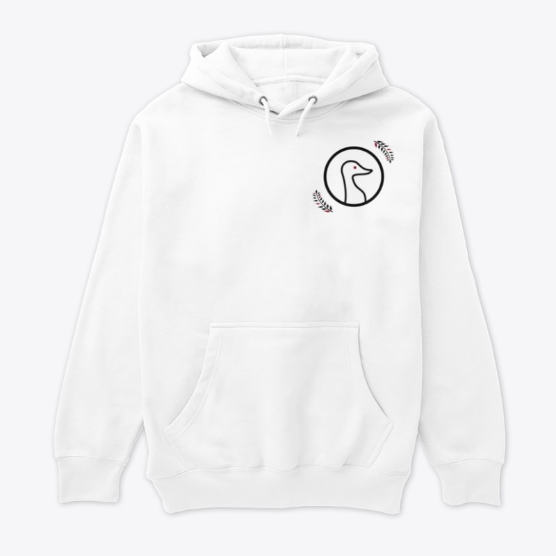 White Hoodie with red UTKA-Logo