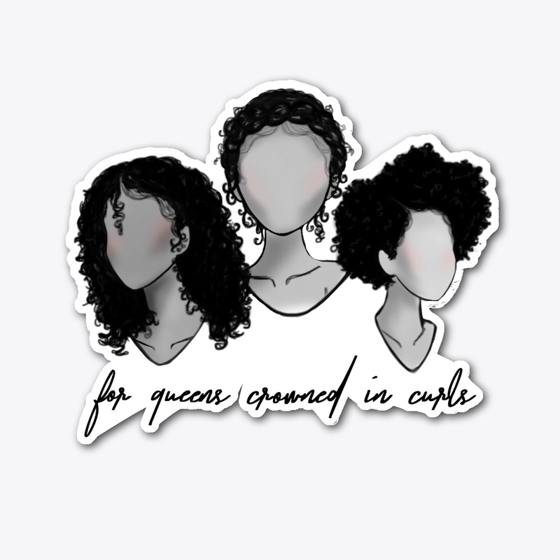 For Queens Crowned In Curls Large Print