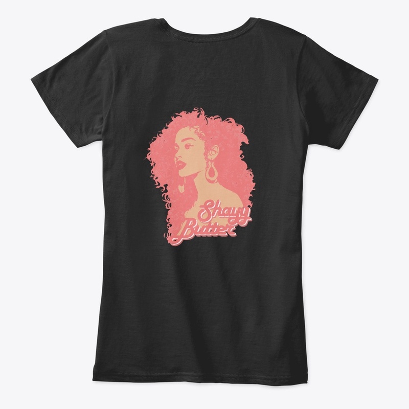 Curly Natural Haired Woman with Earrings