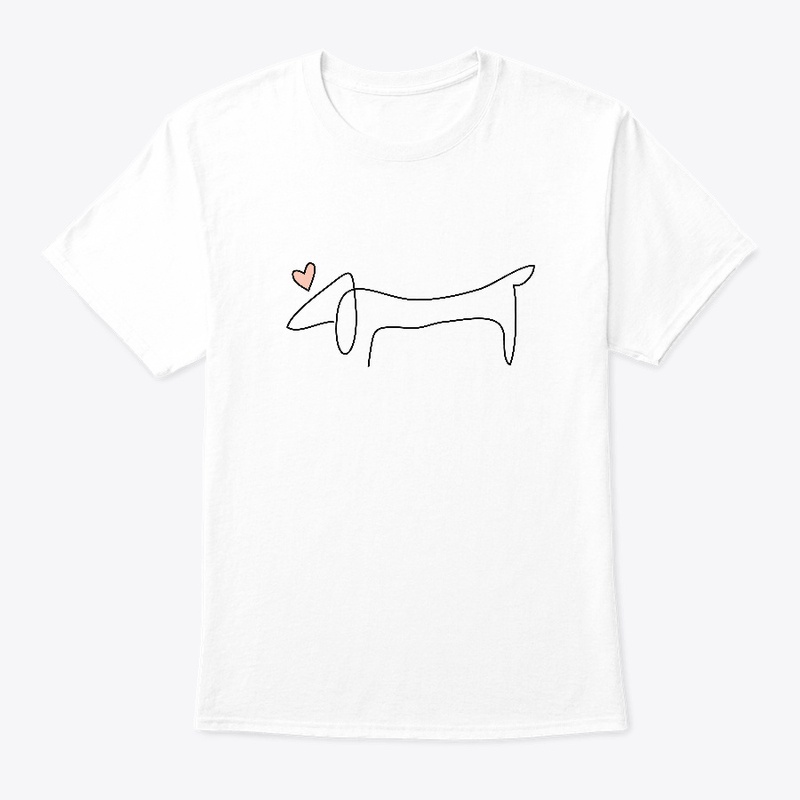 Minimalist Dachshund Line Art