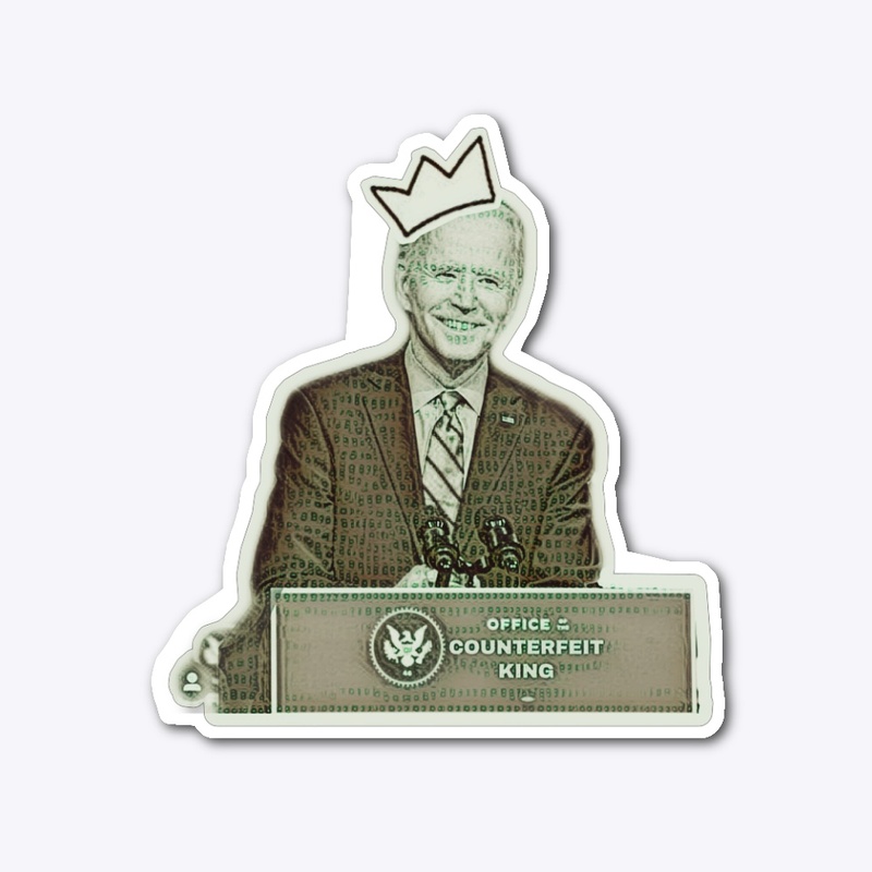 Counterfeit King sticker 