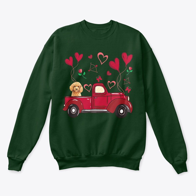 Valentines Day Poodle Cute Poodle Dog