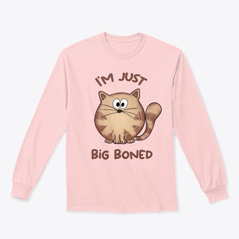 I'm not fat I'm just big boned, cute cat