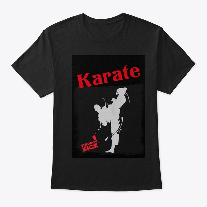 Karate strong kick 