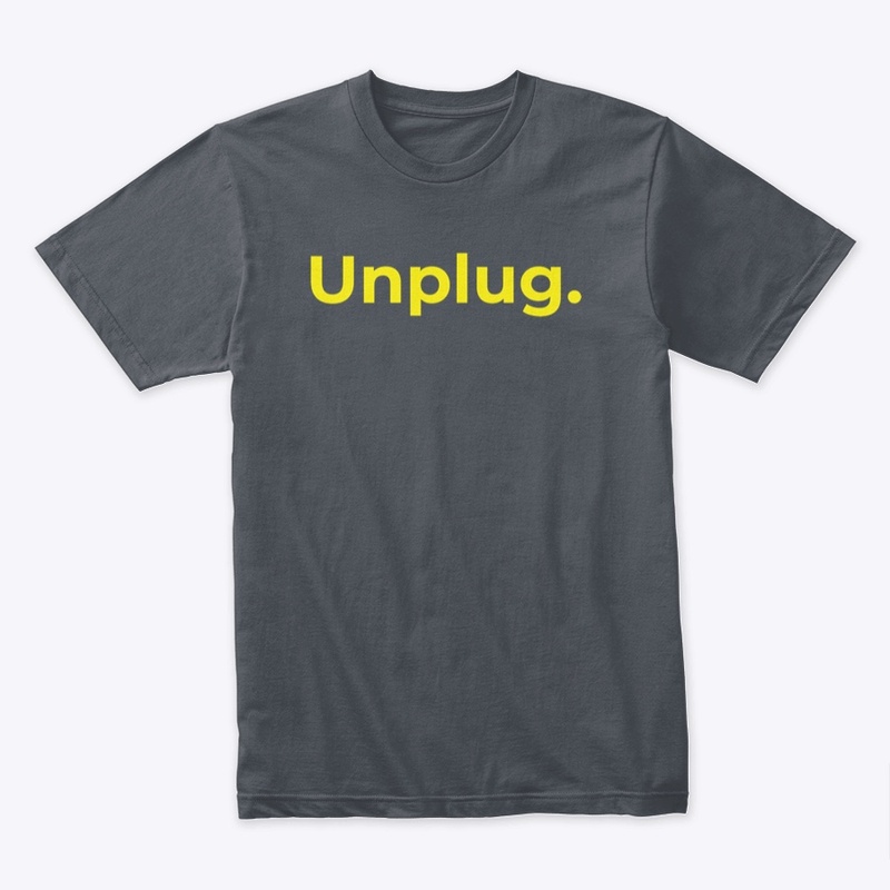 Good Energy Unplug Tee Gray