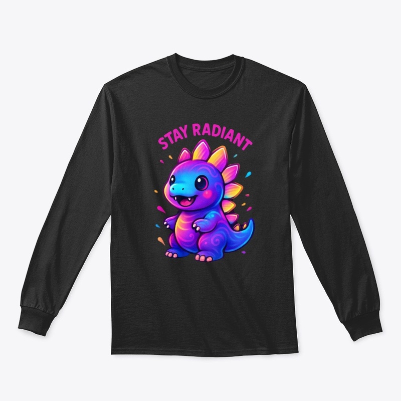 Colorful Dino Stay Radiant Graphic
