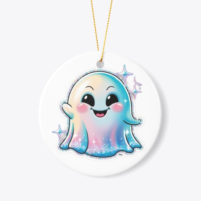 Halloween glitter ghost